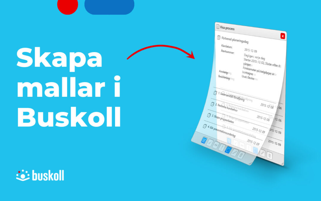 Skapa mallar i Buskoll